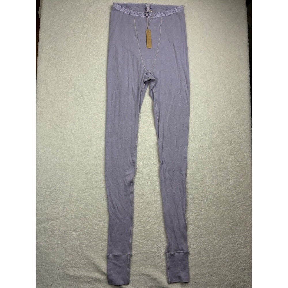 NWT Skims Lace Pointelle Leggings Lavender Size S